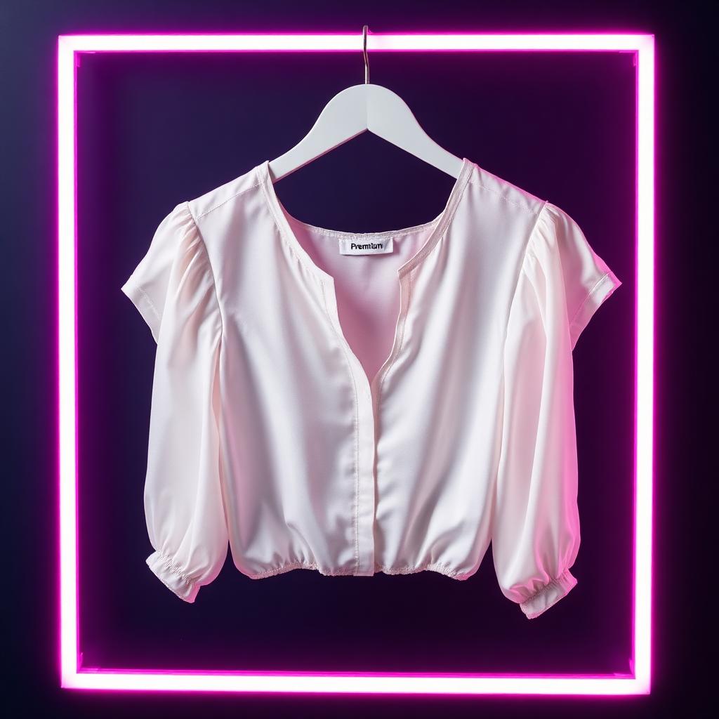 Blusa rosé manga corta